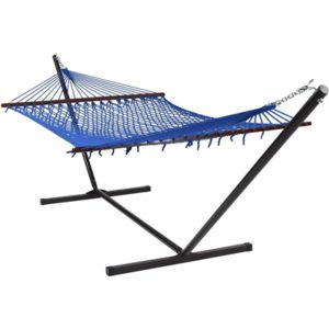 Caribbean Rope Hammock with hammock stand