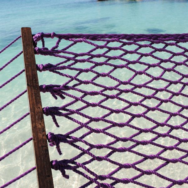 Caribbean Rope Double Hammock - purple - Image 4