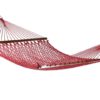 Caribbean Rope Double Hammock - red