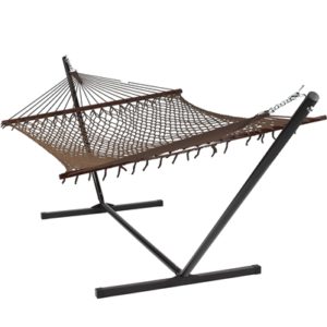 Island Hammock and 13' Stand Combo (Brown)